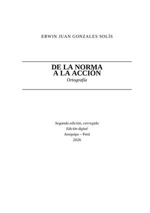 De La Norma A La Accion Ortografia 2da Edicion
