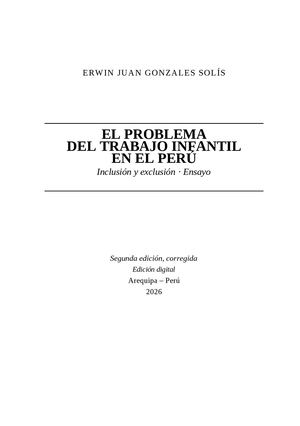 Ensayo Trabajo Infantil 2da Edicion