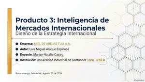 Internalización Miel de Abejas FLIA A.A