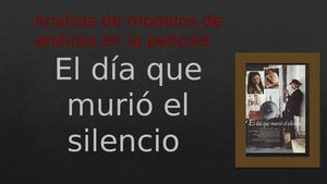 Análisis De Modelos De Análisis En La Película Edqmes