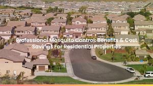 Professional Mosquito Control: Benefits & Cost Savings For Residential Properties