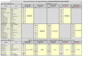 Horaires Transports Scolaires 2026 2027