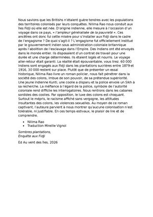 Sombres Plantations sur Radio libertaire