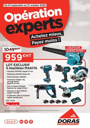 DORAS - Opération Experts- septembre 2026