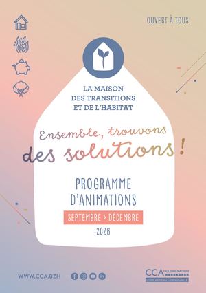 CCA | MAISON DES TRANSITIONS ET DE L'HABITAT | PRGRAMME | SEPTEMBRE-DÉCEMBRE 2026