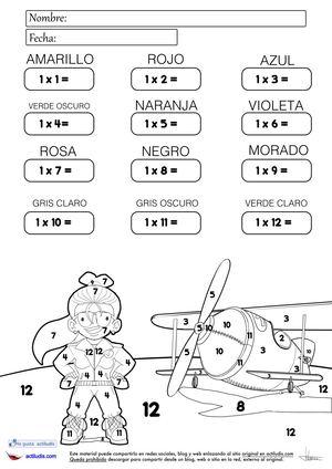 Tablas Del 1 Al 12