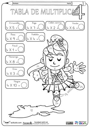 Tabla Del 4