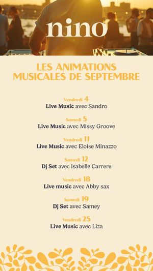 Animations musicales septembre