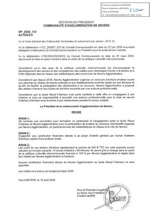DP 2026 123 Convention Concours Ecriture Lycee R FOLLEREAU