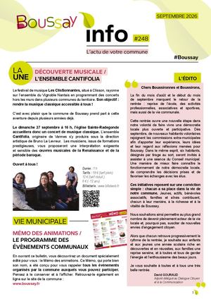 Boussay Info N°248 Septembre 2026