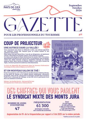 Gazette #9 - Septembre & Octobre 2026