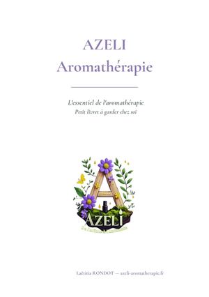Livret AZELI Aromathérapie