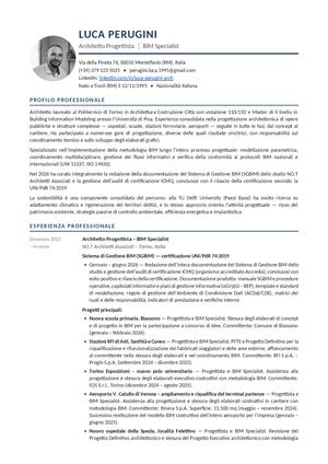 Cv Luca Perugini 2026