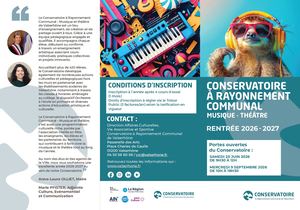 Dépliant Presentation Conservatoire 2026