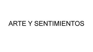 Arte Y Emociones