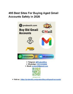 495 Best Sites For Buying Aged Gmail Accounts Safely In 2026