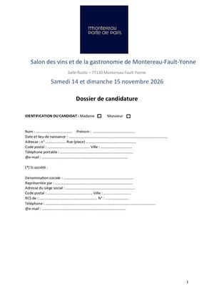 Dossier Inscription Salon Des Vins 2026 Pdf