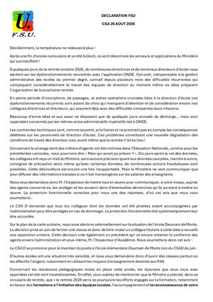 Déclaration Csa D 26 Aout