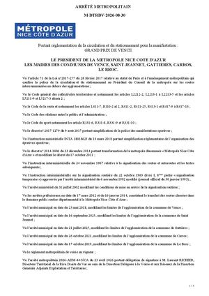Grand Prix Vence Signe