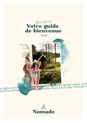 Document A4 Guide De Bienvenue Nature Vert