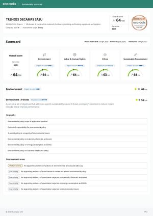 Evaluation Ecovadis 2026
