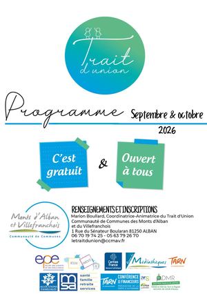 Septembre Octobre2026 Programme Trait D'union Version Papier