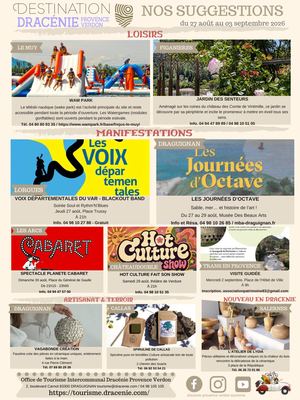 Suggestions Du 27 Août Au 03 Septembre