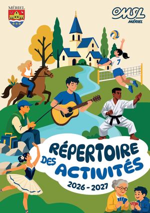 Répertoire des activités 2026 2027 - Mériel