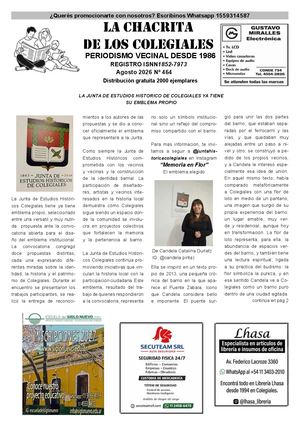 Periódico La Chacrita De Los Colegiales Mes De Agosto 2026