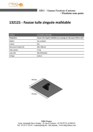 FP - 132121 Fausse Tuile Malléable