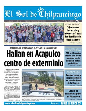 El Sol De Chilpancingo 27 Agosto 2026 Compressed