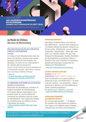 2026 Journées Du Patrimoine Prog Montbéliard Calameo
