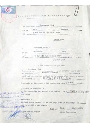 Contrat De Location D'un Local à Usage Commercial 14 Avenue De L'anp Oran (1)