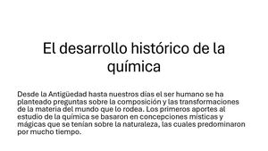 Historia De La Química
