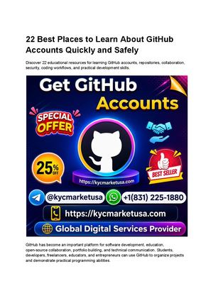 22 Best Places To Learn About Git Hub Accounts Quickly And Safely (Pdf)