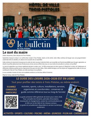 Bulletin #5 Septembre 2026