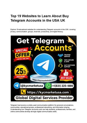 Top 19 Websites To Learn About Buy Telegram Accounts In The Usa Uk (Pdf)