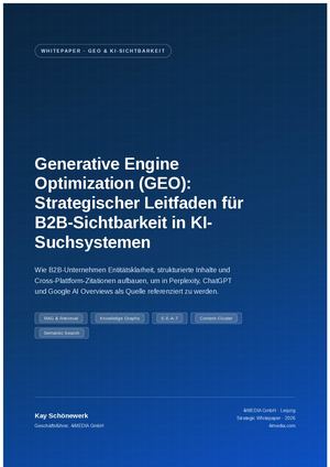 Generative Engine Optimization (GEO): Leitfaden für B2B-Sichtbarkeit in KI-Suchsystemen | Kay Schönewerk