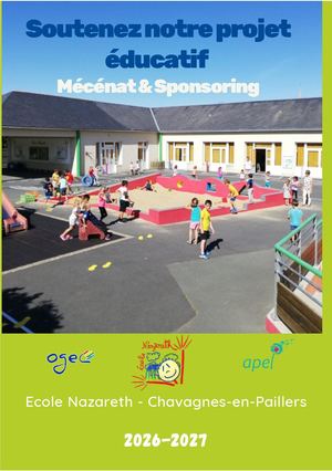 Ecole Nazareth - Livret Mécénat Sponsoring