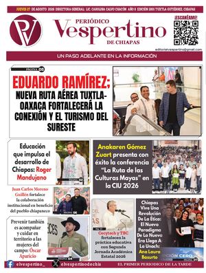Vespertino De Chiapas 2agosto