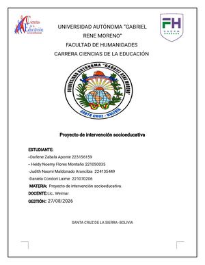 Proyecto De Intervención