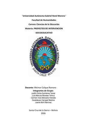 Proyectos De Intervencion 1 Tarea1