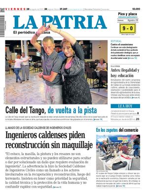 Portada 28 de agosto del 2026