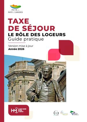 Guide pratique Taxe de séjour 2026 PETR du Pays de Langres