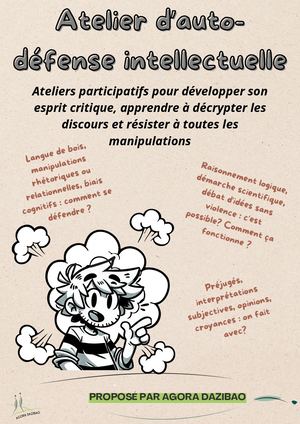 Atelier D'auto Défense Intellectuelle Présentation