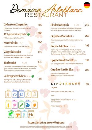 All Menu Automne 2026