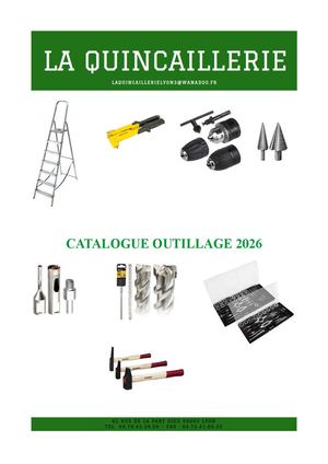 Catalogue Outillage 2026