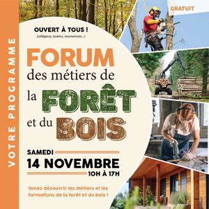Programme Forum des métiers de la Forêt et du Bois