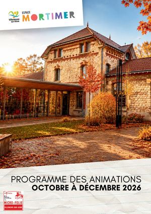 Programmation Octobre-Décembre 2026