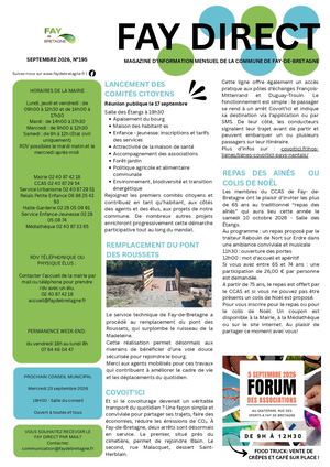 FAY DIRECT SEPTEMBRE 2026